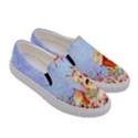 Violet Cute Woodland Animals Pattern Womens Canvas Slip Ons View3