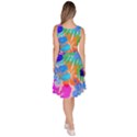 Colorful Hawaii Pattern Hibiscus Flowers Knee Length Skater Dress With Pockets View4