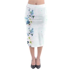 Light Blue Hawaii  2 Midi Pencil Skirt by CoolDesigns