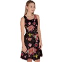 Hearts Black Aladdin Carpet Pattern Knee Length Skater Dress With Pockets View3