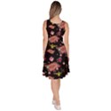 Hearts Black Aladdin Carpet Pattern Knee Length Skater Dress With Pockets View4