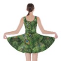 Peacock Green Feathers Skater Dress View2