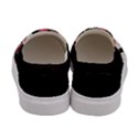 Black Elegant Roses Pattern Womens Slip Ons View4