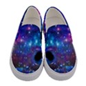 Purple Starry Night Sky Moon Stars Space Womens Slip Ons View1