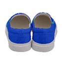 Medium Blue Splash Ink Hipster Print Womens Canvas Slip Ons View4
