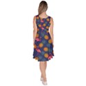 Pineapple Flamingo Purple Tropical Beach Knee Length Skater Dress With Pockets View4