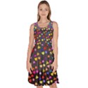 Poker Shapes Pixelated Gray Gradient Knee Length Skater Dress With Pockets View1