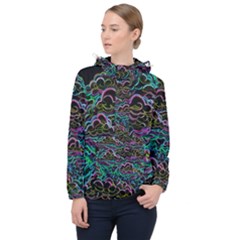 Psyche Clouds Women s Front Pocket Pullover Windbreaker by DimensionalClothing