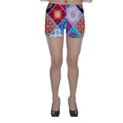 Mandala Pattern Skinny Shorts by Ndabl3x