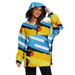 Colorful Paint Strokes Women s Ski And Snowboard Jacket by nateshop