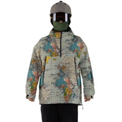 Circular Concentric Radial Symmetry Abstract Men s Ski And Snowboard Waterproof Breathable Jacket by Proyonanggan