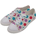 Abstract Art Pattern Colorful Artistic Flower Nature Spring Men s Low Top Canvas Sneakers View2