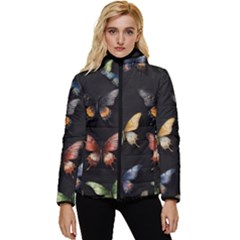 Butterfly Women s Hooded Quilted Jacket by Bhartitaylorart