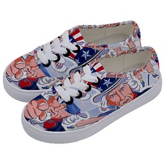 Independence Day United States Of America Kids  Classic Low Top Sneakers by Ket1n9