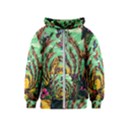 Monkey Tiger Bird Parrot Forest Jungle Style Kids  Zipper Hoodie View1