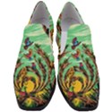 Monkey Tiger Bird Parrot Forest Jungle Style Women Slip On Heel Loafers View1
