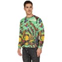Monkey Tiger Bird Parrot Forest Jungle Style Men s Fleece Sweatshirt View2