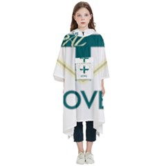 Pal(no Bg) Kids  Hooded Rain Ponchos by DaMorClothingCompany