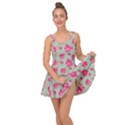 Retro 1880s Flowers Pattern 11 Inside Out Casual Dress View1