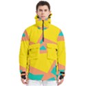 Geometric Design 02 Men s Pullover Zip Ski and Snowboard Waterproof Breathable Jacket View1