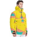 Geometric Design 02 Men s Pullover Zip Ski and Snowboard Waterproof Breathable Jacket View3