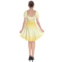 Amber Orange To Cream Yellow Bilinear Gradient Short Sleeve Bardot Dress View2