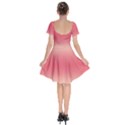 Cream Yellow To Crimson Red Bilinear Gradient Short Sleeve Bardot Dress View2