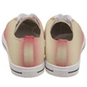 Crimson Red To Cream Yellow Bilinear Gradient Men s Low Top Canvas Sneakers View4