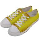 Burgundy Red To Electric Yellow Bilinear Gradient Men s Low Top Canvas Sneakers View2