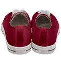 Coral Pink To Burgundy Red Bilinear Gradient Men s Low Top Canvas Sneakers View4