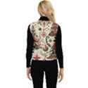 Christmas Tree Snow Women s Button Up Puffer Vest View2