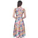 Ice Cream Donut Sweets Candie Cap Sleeve Wrap Front Dress View2