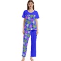 Cannabis Women s Short Sleeve Long Pants Cozy Lounge Set View1