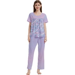 Mermaid Pearls  Women s Short Sleeve Long Pants Cozy Lounge Set by Givinglala