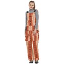 Geometrical Geometric Pattern Women s Side Zip Front Pouch Ski And Snowboard Bib Pants	 View2