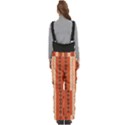 Geometrical Geometric Pattern Women s Side Zip Front Pouch Ski And Snowboard Bib Pants	 View4