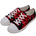 Red Roses Men s Low Top Canvas Sneakers View2