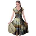 lady Cap Sleeve Wrap Front Dress View1