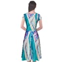 sailing boat Cap Sleeve Wrap Front Dress View2