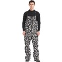 Gothic Leaf Pattern 5 Men s Front Zip Ski And Snowboard Bib Pants View1