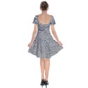 Black White Leopard Short Sleeve Bardot Dress View2