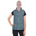 Turquoise Snake  Women s Button Up Vest View1