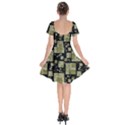 Background Graphic Wallpaper Decor Backdrop Design Short Sleeve Bardot Dress View2