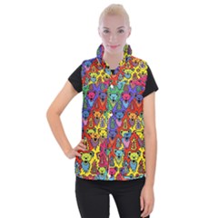 Grateful Dead Jam Bears Women s Button Up Vest by Tsamara