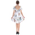 Bluey, Bluey merch, Bluey pattern, Bluey Bluey, bingo, Bluey design, bluey dog Short Sleeve Bardot Dress View2