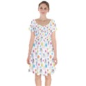 Bluey, Bluey merch, Bluey pattern, Bluey Bluey, bingo, Bluey design, bluey dog Short Sleeve Bardot Dress View1
