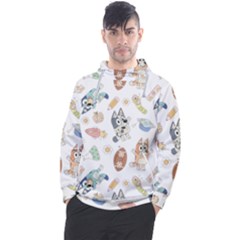 Bluey, Bluey Merch, Bluey Pattern, Bluey Bluey, Bingo, Bluey Design, Bluey Dog Men s Pullover Hoodie by avitendut
