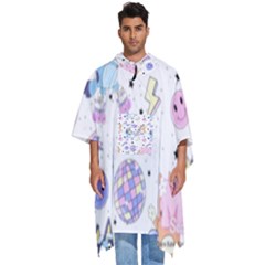 Bluey, Bluey Merch, Bluey Pattern, Bluey Bluey, Bingo, Bluey Design, Bluey Dog Men s Hooded Rain Ponchos by avitendut