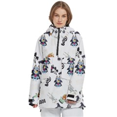 Bluey, Bluey Merch, Bluey Pattern, Bluey Bluey, Bingo, Bluey Design, Bluey Dog Women s Pullover Zip Ski And Snowboard Waterproof Breathable Jacket by avitendut