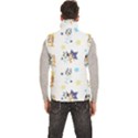 Bluey, Bluey merch, Bluey pattern, Bluey Bluey, bingo, Bluey design, bluey dog Men s High Neck Button Up Puffer Vest View4